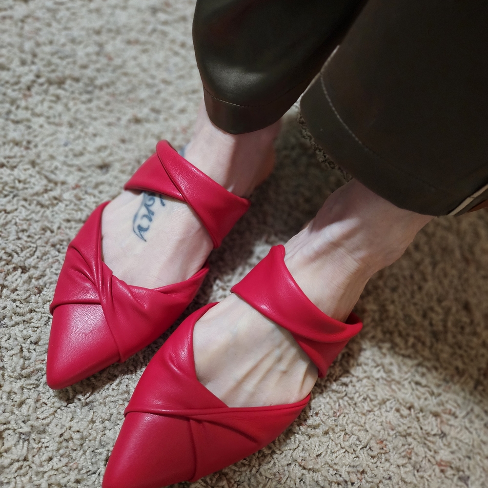 Red Women's Mules